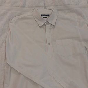 White Bonobos cotton oxford shirt; size large